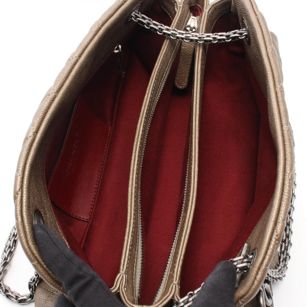 Chanel Matelassé Bowling Bag · Leather