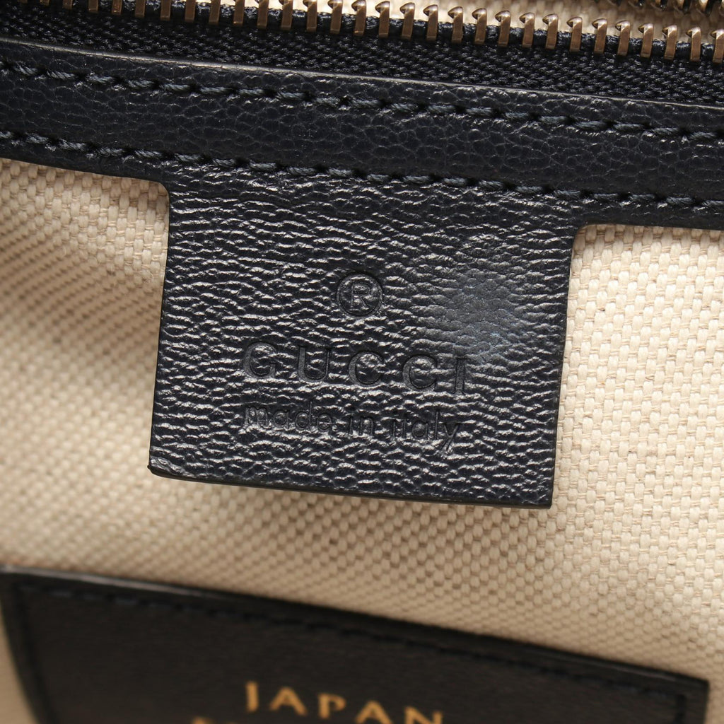 Gucci GG Marmont · Bamboo · Leather Straw