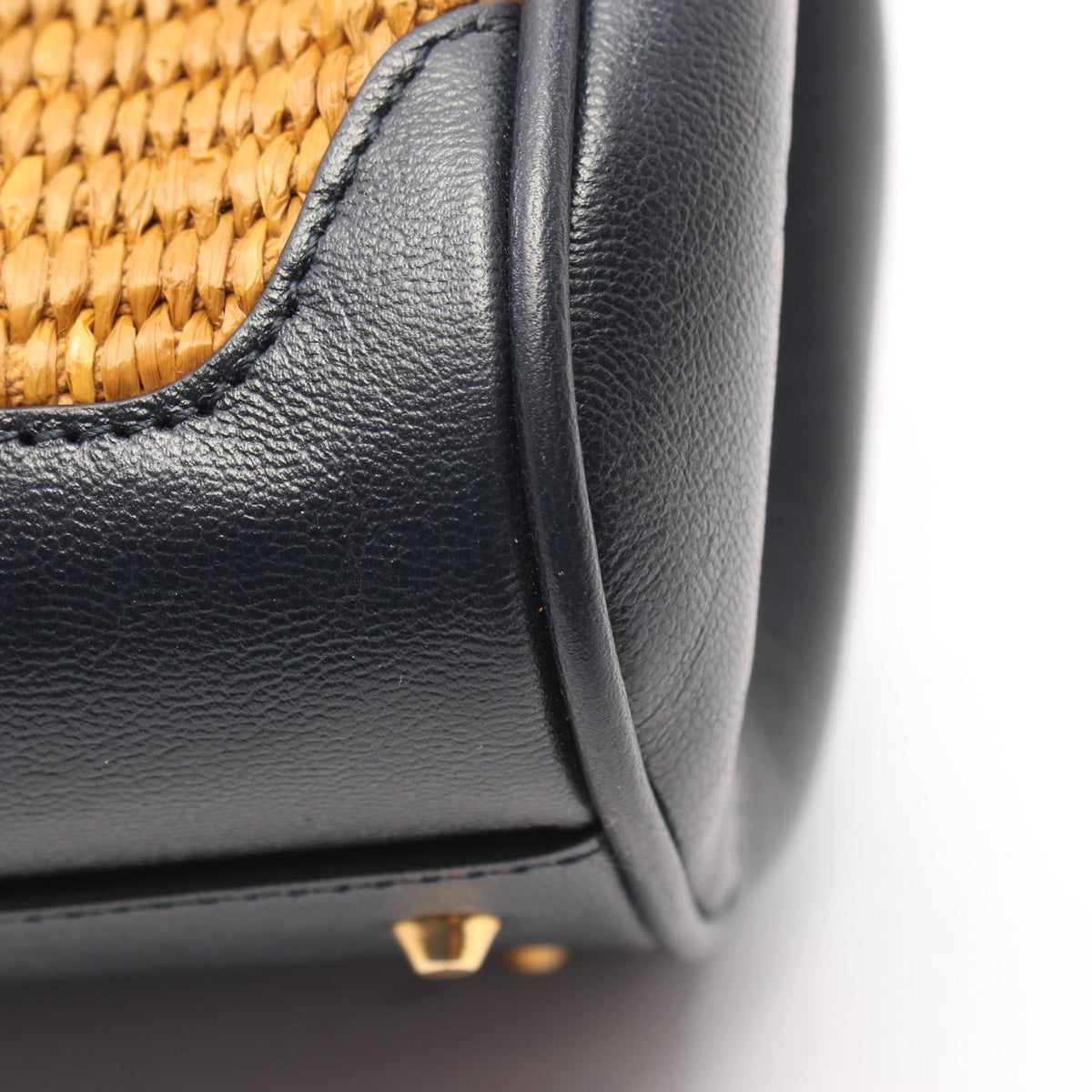 Gucci GG Marmont · Bamboo · Leather Straw