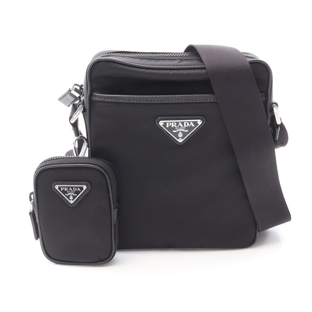 Prada Tessuto · Saffiano Leather Crossbody