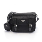 Prada Vela · Nylon Saffiano Shoulder Bag