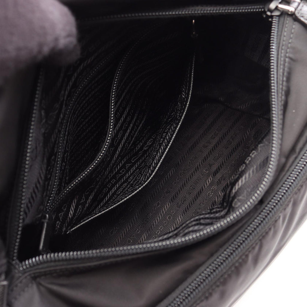 Prada Vela · Nylon Saffiano Shoulder Bag