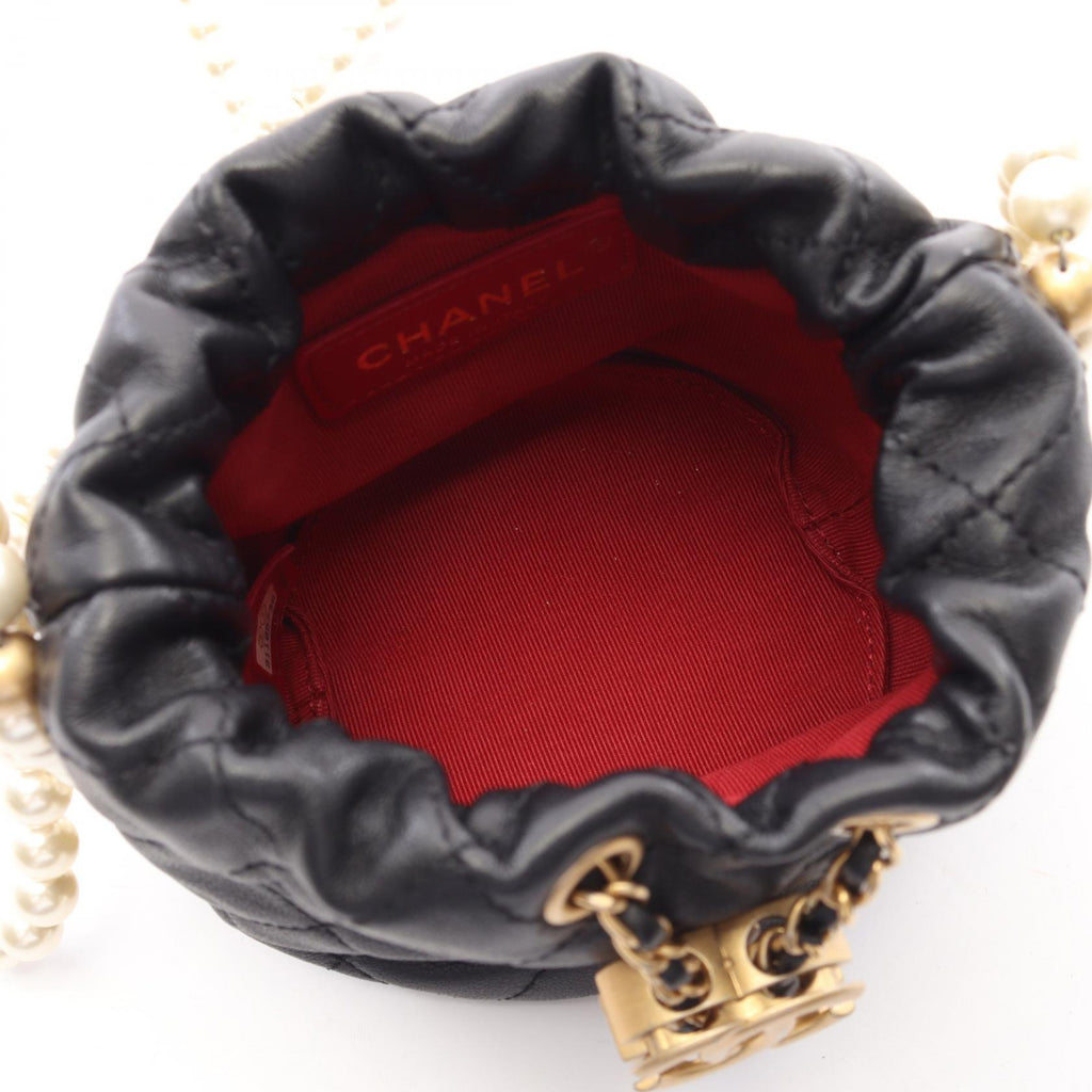 Chanel Matelassé · Lambskin Drawstring
