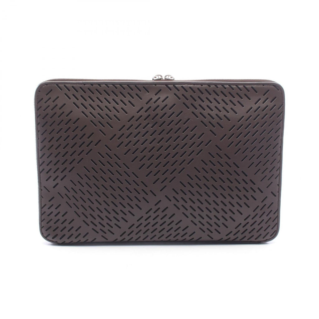 Bottega Veneta Perforated Clutch · Leather