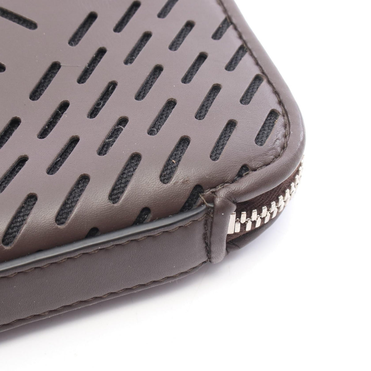 Bottega Veneta Perforated Clutch · Leather