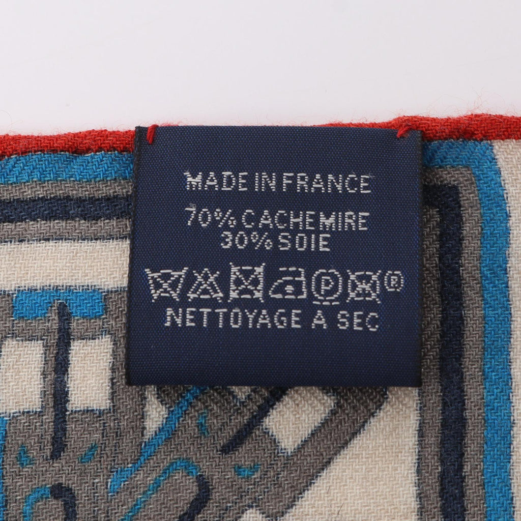 Hermès · Rectangles · Silk Cashmere Stole