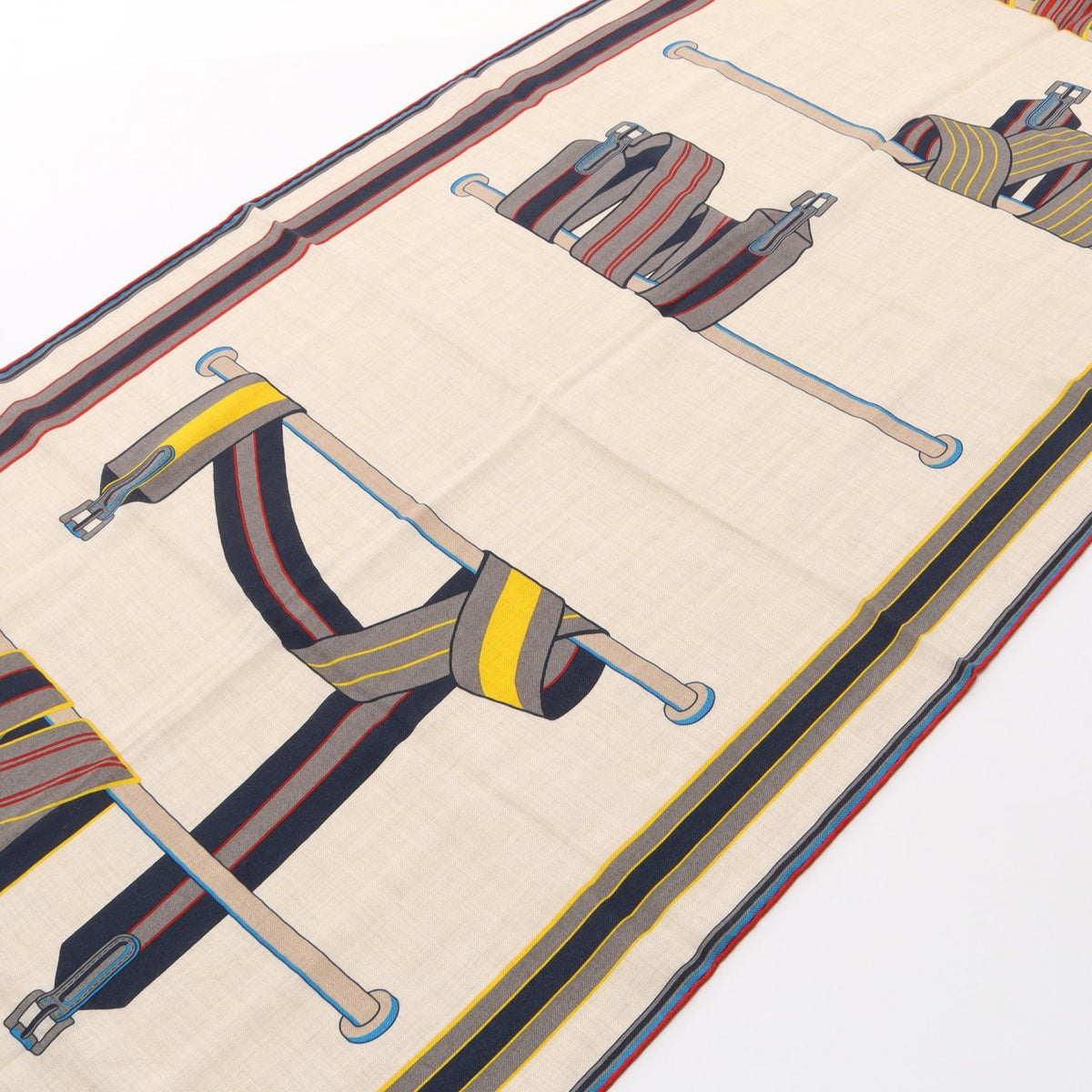 Hermès · Rectangles · Silk Cashmere Stole