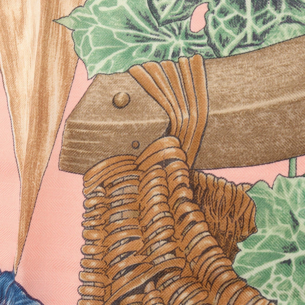 Hermès Passiflores · Silk Cashmere Scarf