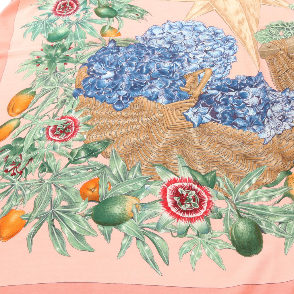 Hermès Passiflores · Silk Cashmere Scarf