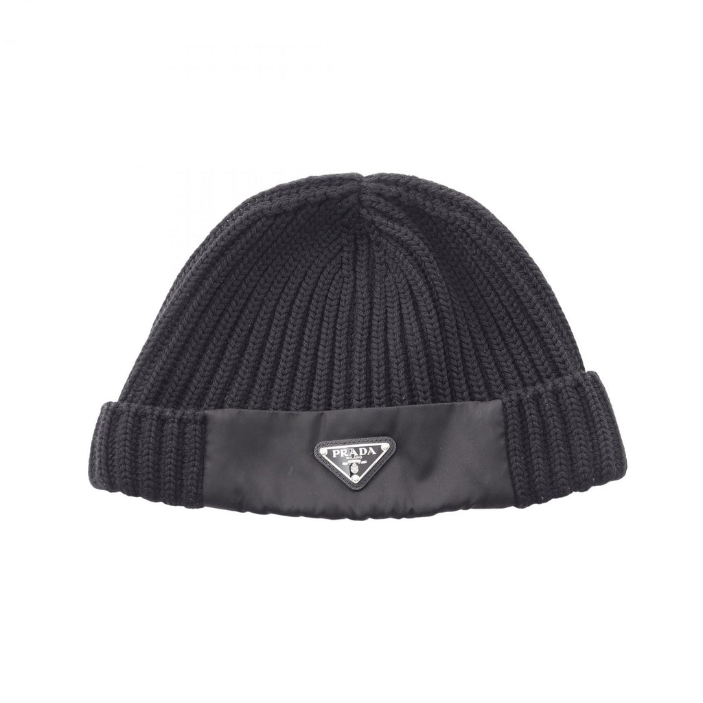 Prada Re-Nylon · Triangle Logo Knit Cap