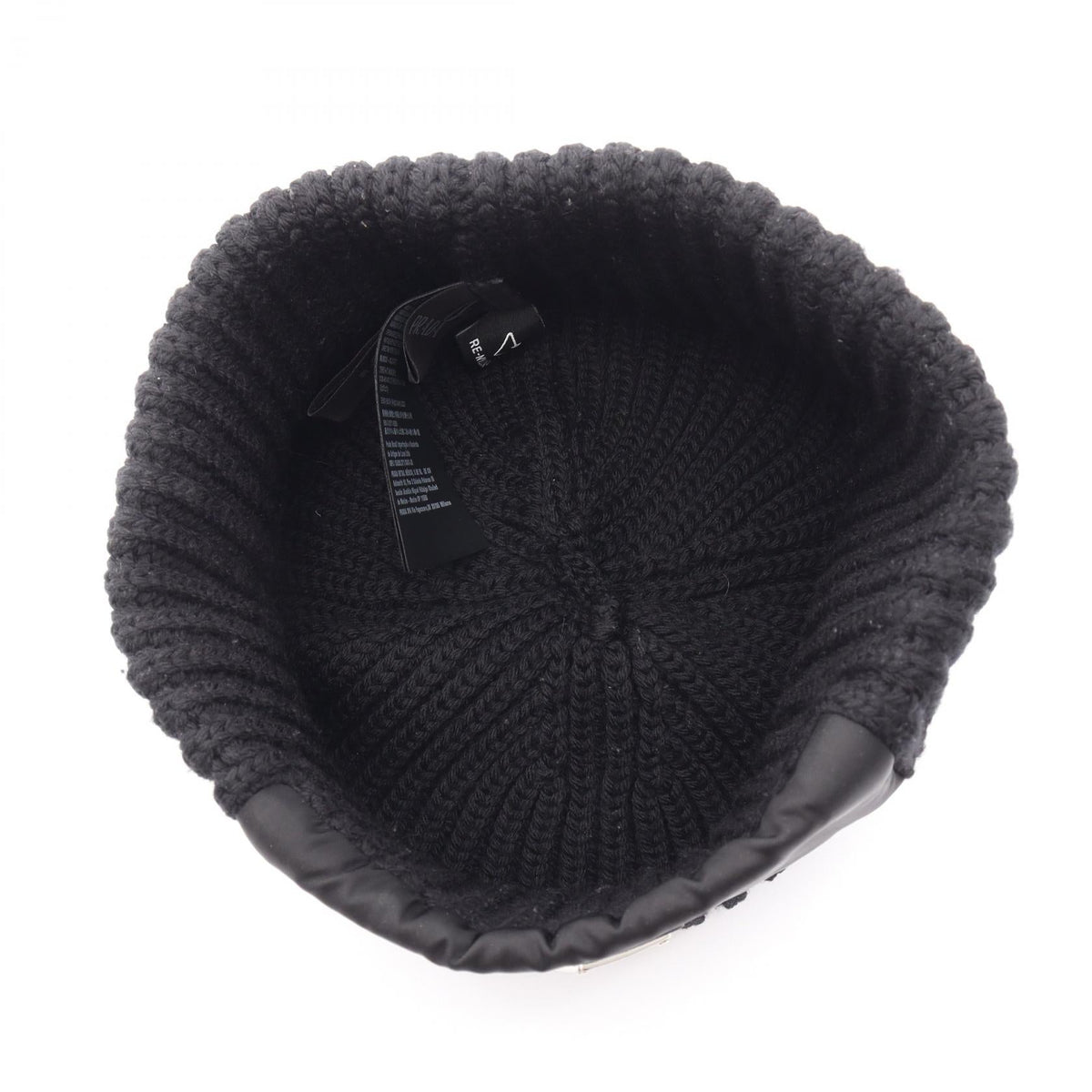 Prada Re-Nylon · Triangle Logo Knit Cap