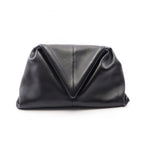 Bottega Veneta Triangle Flap · Leather Clutch