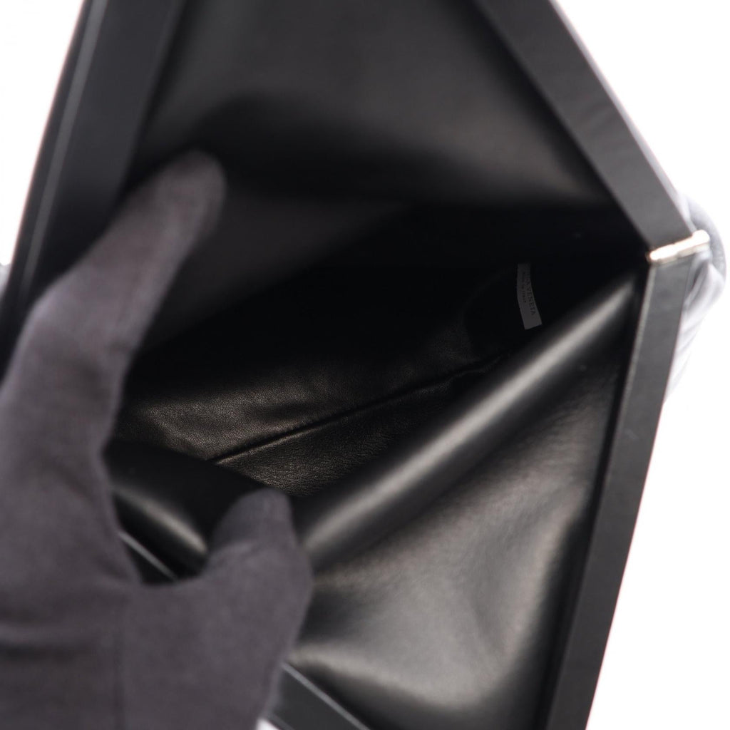 Bottega Veneta Triangle Flap · Leather Clutch