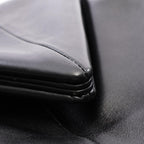 Bottega Veneta Triangle Flap · Leather Clutch