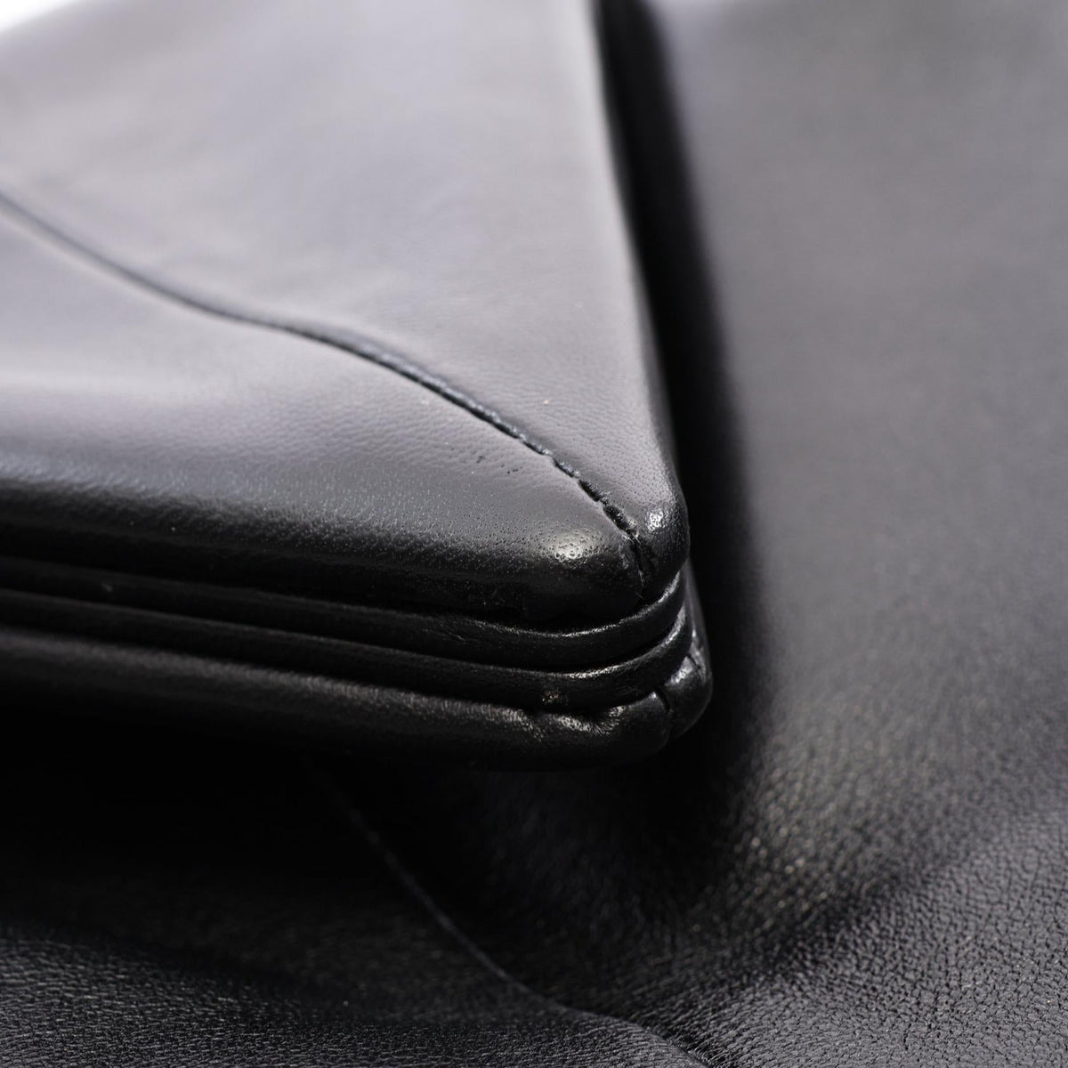 Bottega Veneta Triangle Flap · Leather Clutch