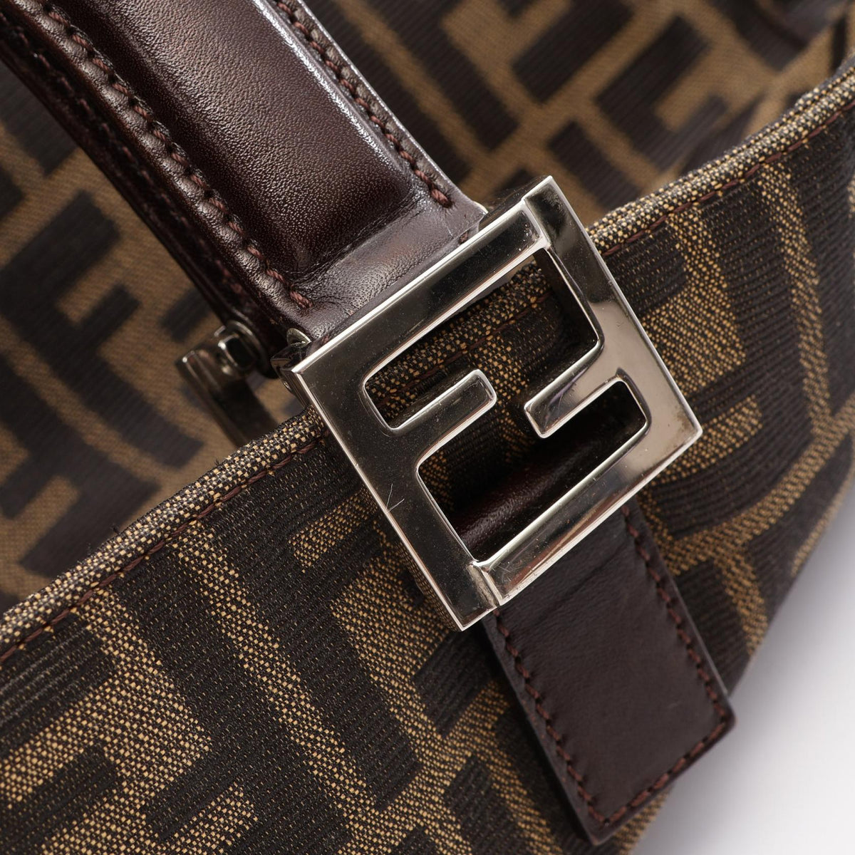 Fendi Zucca Square Tote