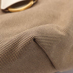 Prada Logo Jacquard · Canvas & Leather Tote