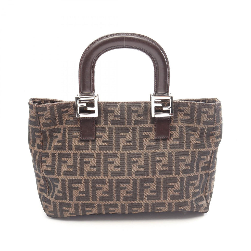 Fendi Zucca · Canvas Leather Tote