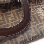 Fendi Zucca · Canvas Leather Tote