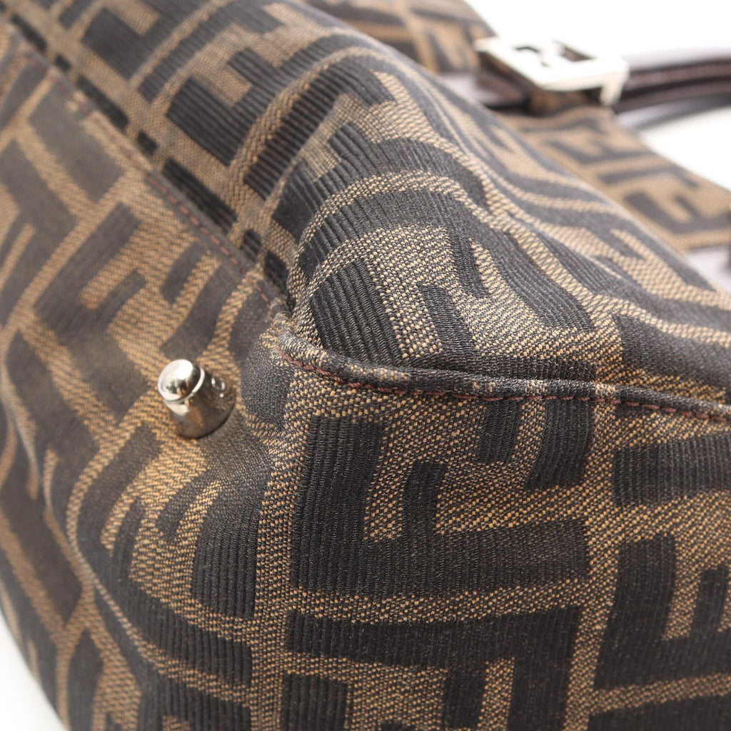 Fendi Zucca · Canvas Leather Tote