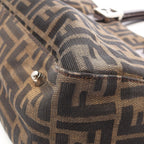 Fendi Zucca · Canvas Leather Tote