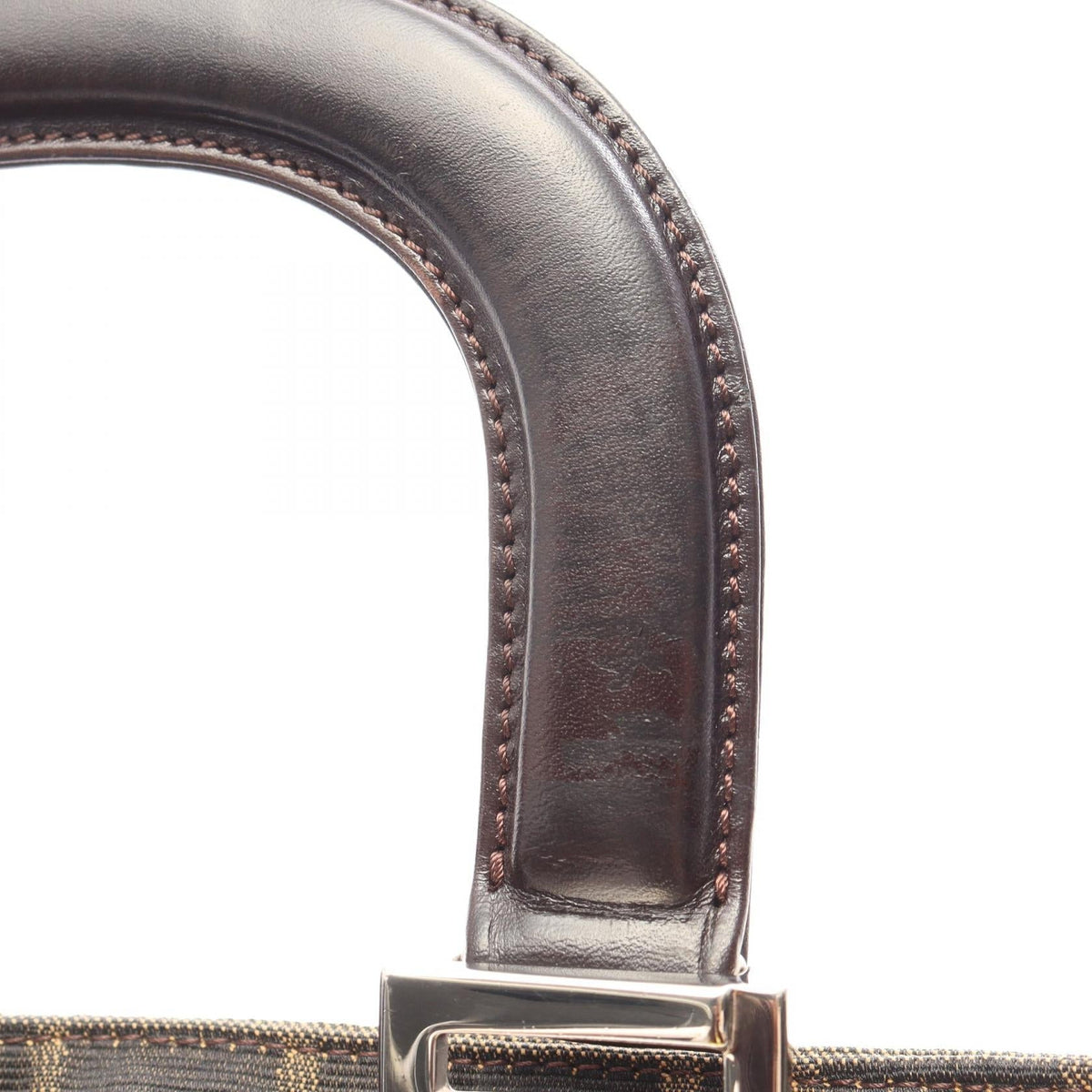 Fendi Zucca · Canvas Leather Tote
