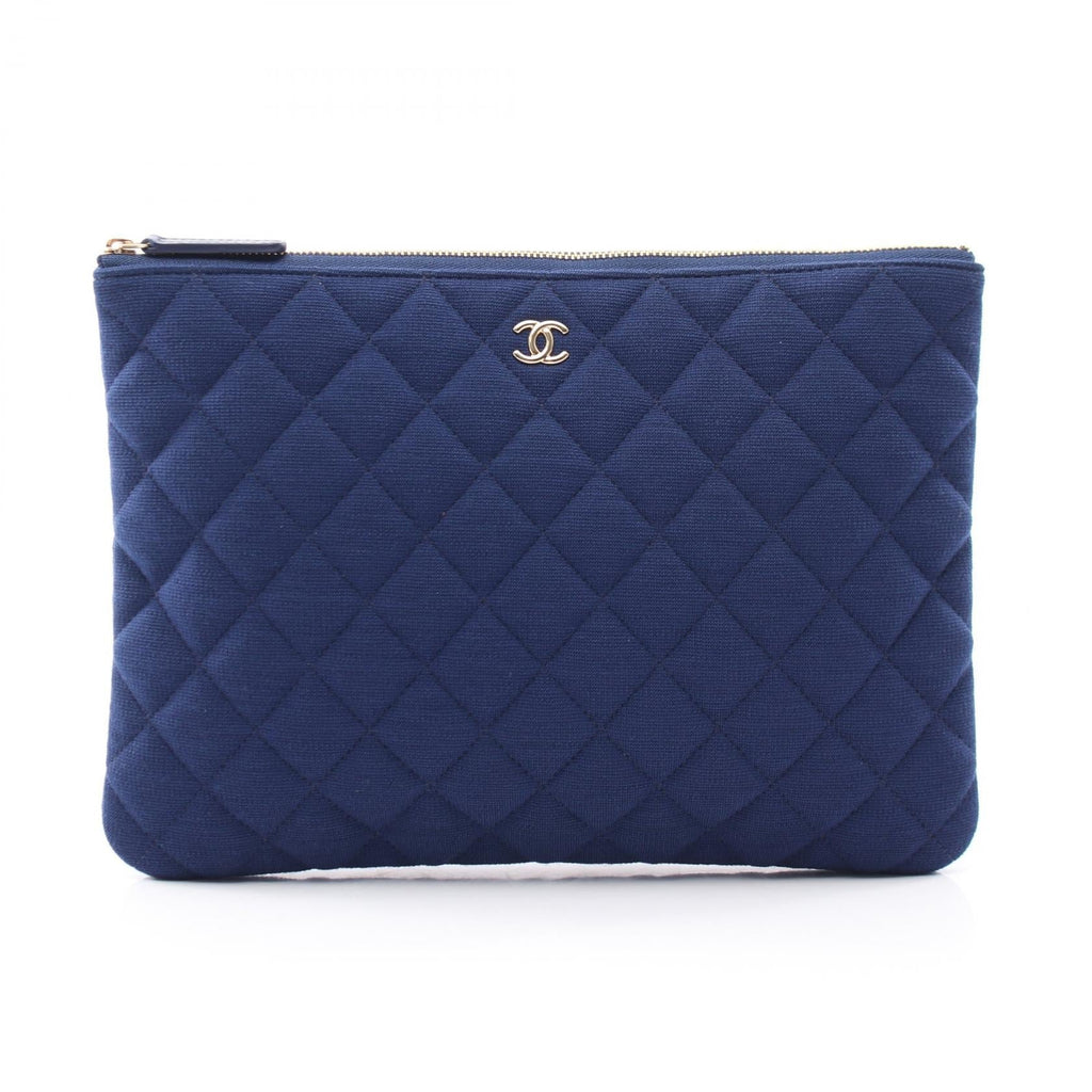 Chanel Matelassé · Cotton Clutch