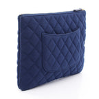 Chanel Matelassé · Cotton Clutch