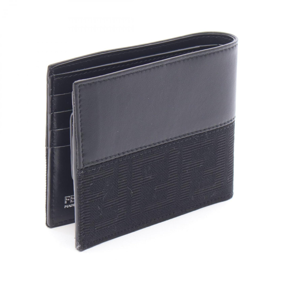 Fendi Zucca · Bi-fold Wallet · Canvas Leather