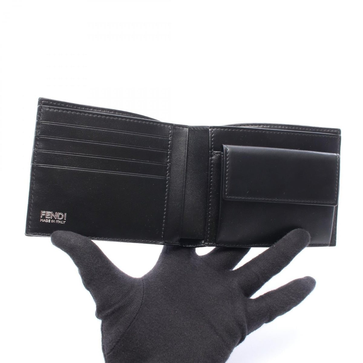 Fendi Zucca · Bi-fold Wallet · Canvas Leather