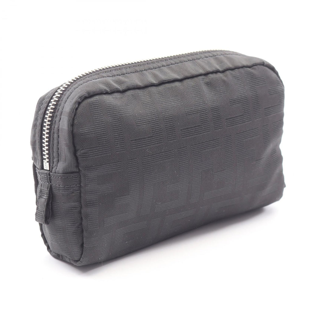 FENDI Zucca · Canvas Leather Pouch
