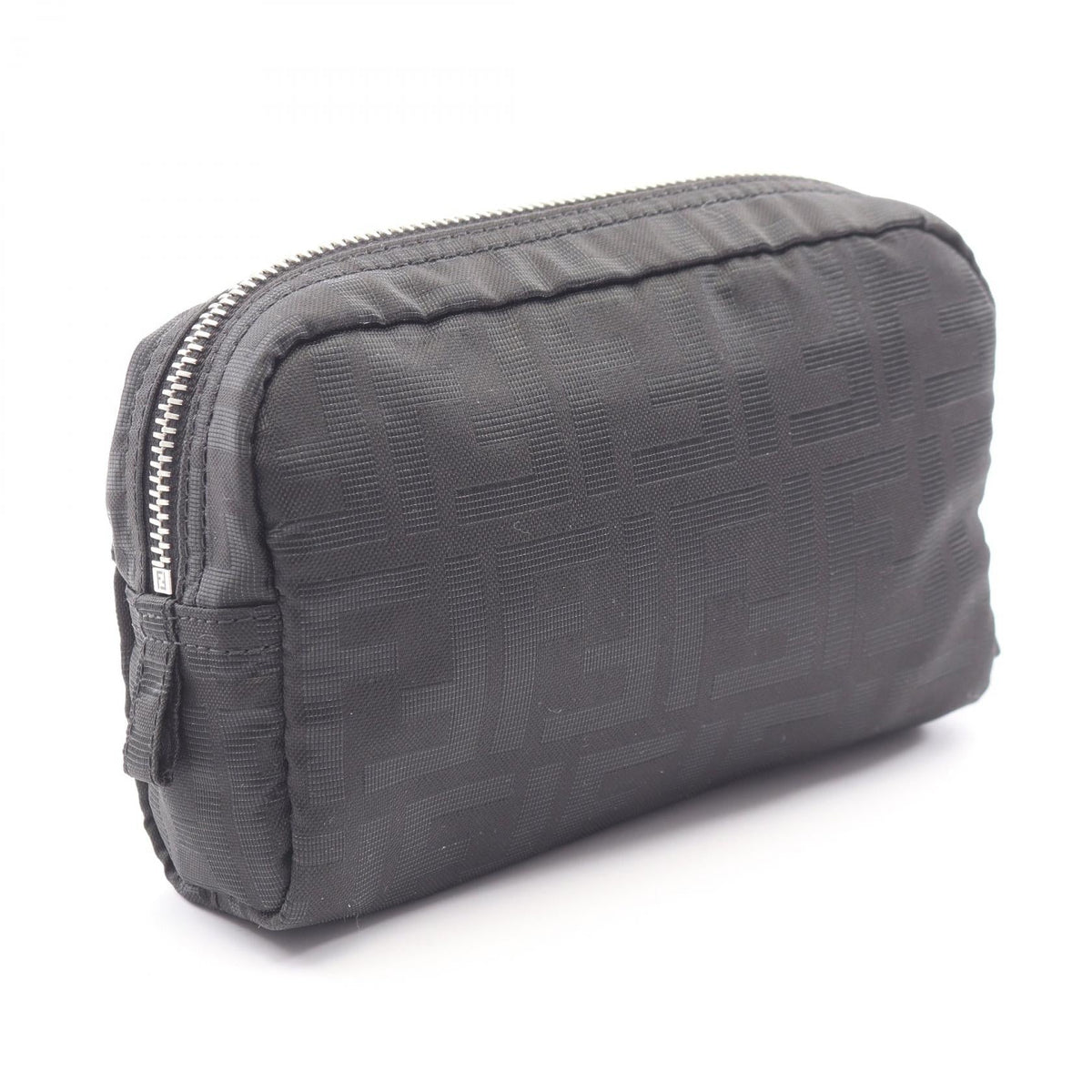 FENDI Zucca · Canvas Leather Pouch