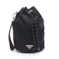 Prada Triangle Logo · Nylon & Leather Pouch