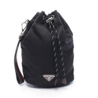 Prada Triangle Logo · Nylon & Leather Pouch