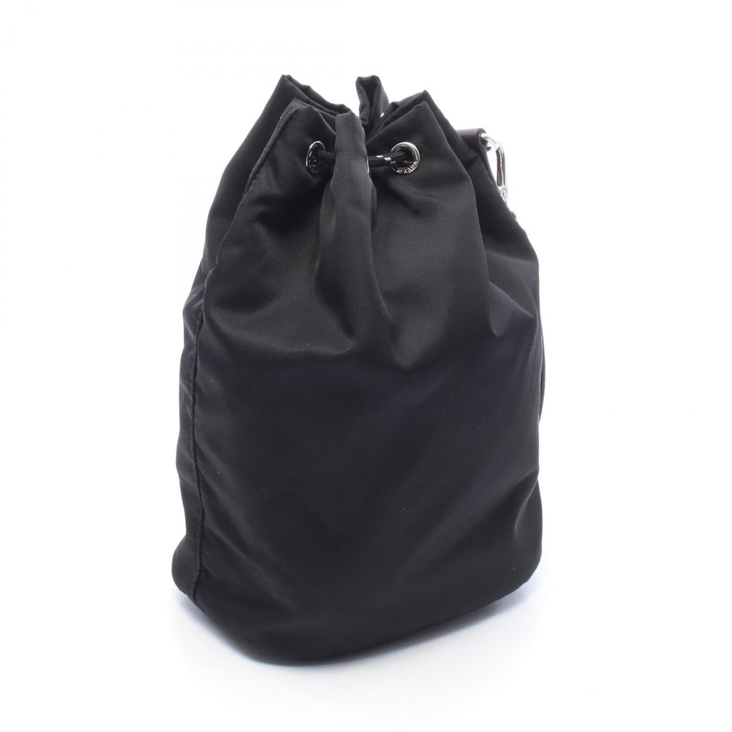Prada Triangle Logo · Nylon & Leather Pouch