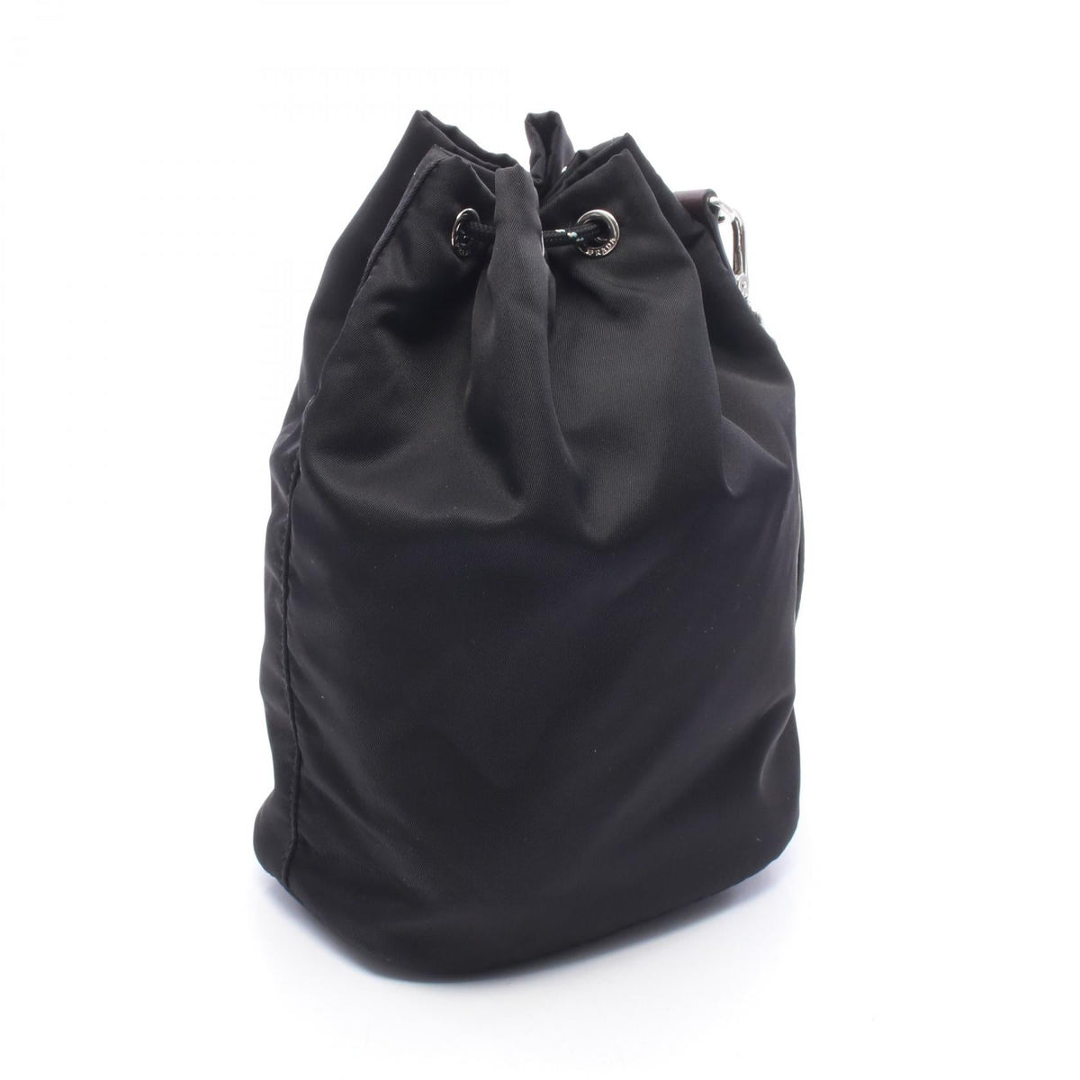 Prada Triangle Logo · Nylon & Leather Pouch