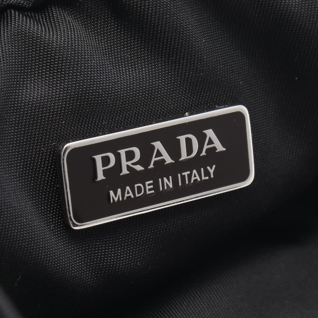 Prada Triangle Logo · Nylon & Leather Pouch