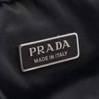 Prada Triangle Logo · Nylon & Leather Pouch