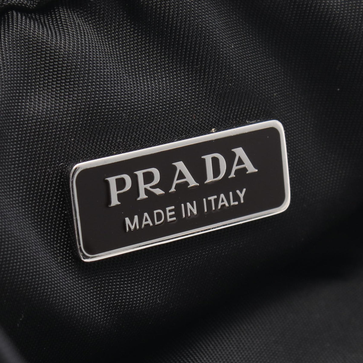 Prada Triangle Logo · Nylon & Leather Pouch