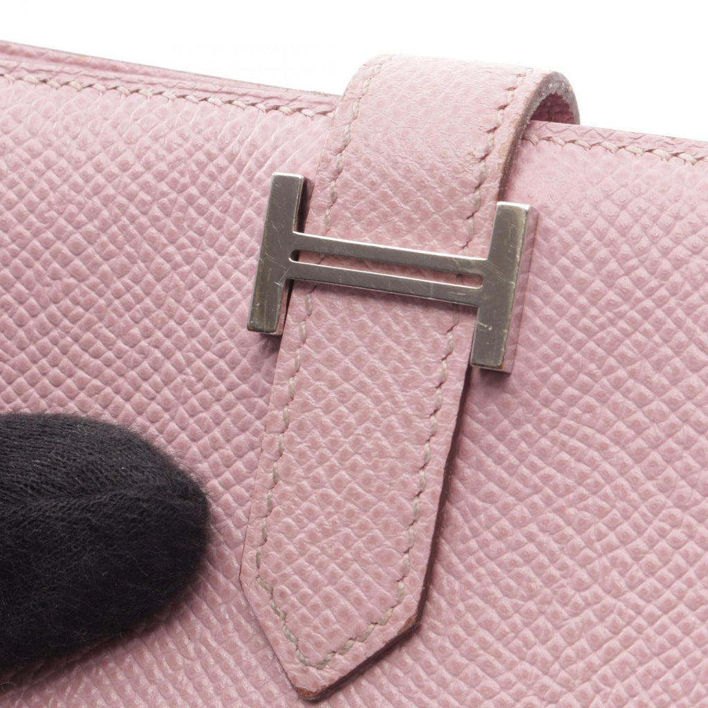 Hermès Bearn Compact · Mauve Sylvestre · Epsom
