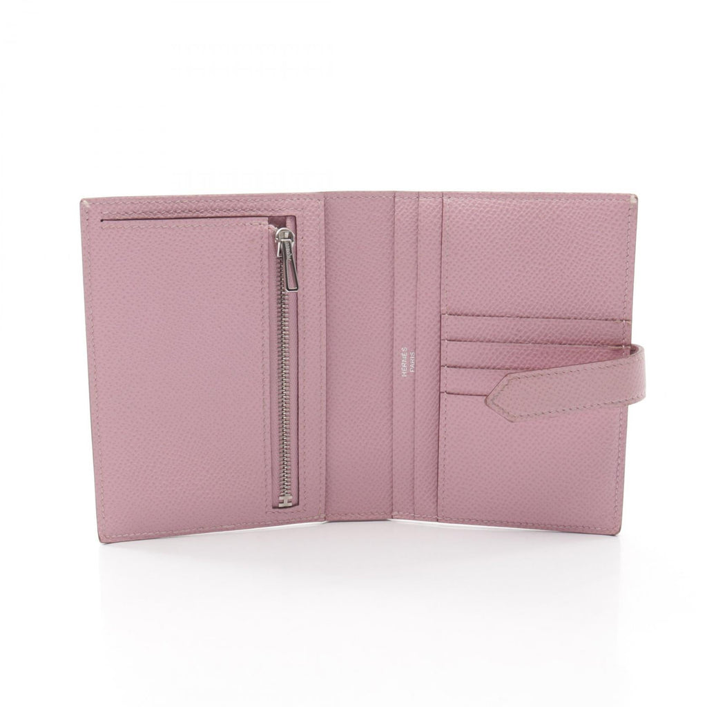 Hermès Bearn Compact · Mauve Sylvestre · Epsom