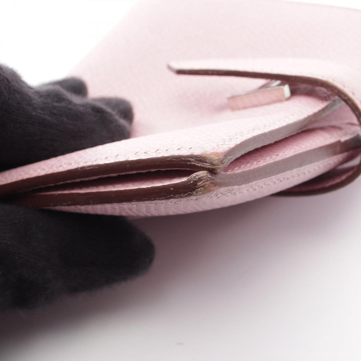 Hermès Bearn Compact · Mauve Sylvestre · Epsom