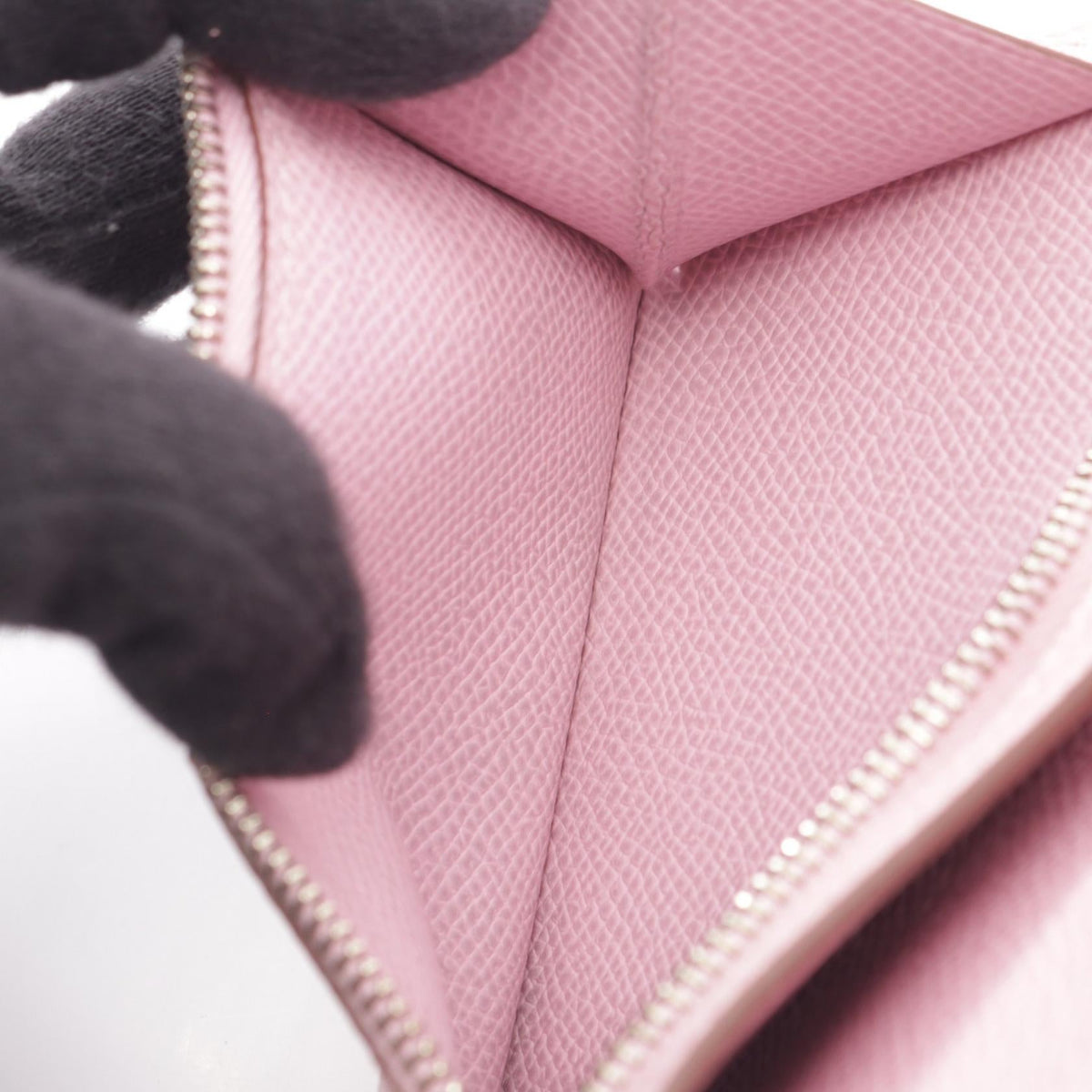 Hermès Bearn Compact · Mauve Sylvestre · Epsom