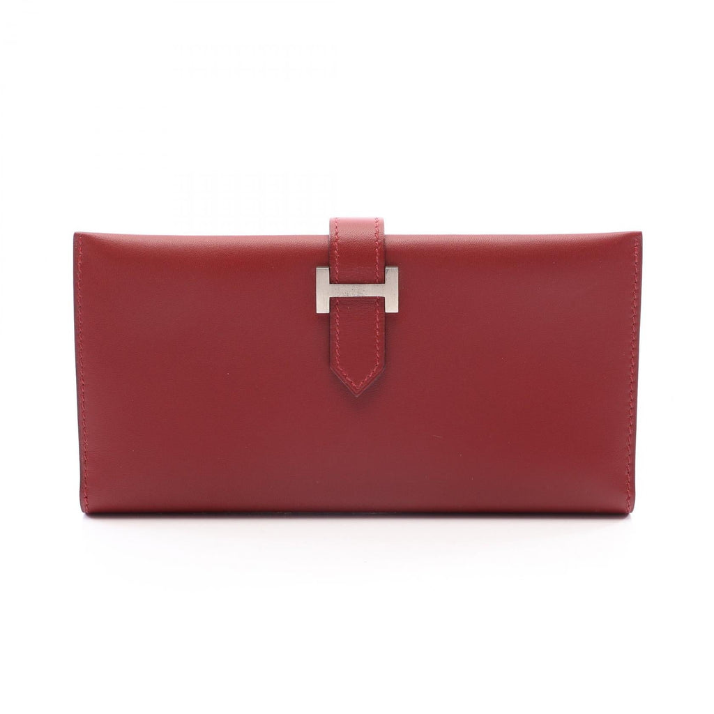 Hermès Bearn · Rouge H · Box Calf