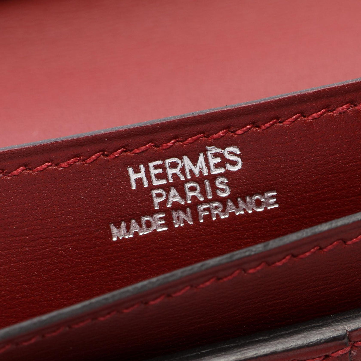 Hermès Bearn · Rouge H · Box Calf