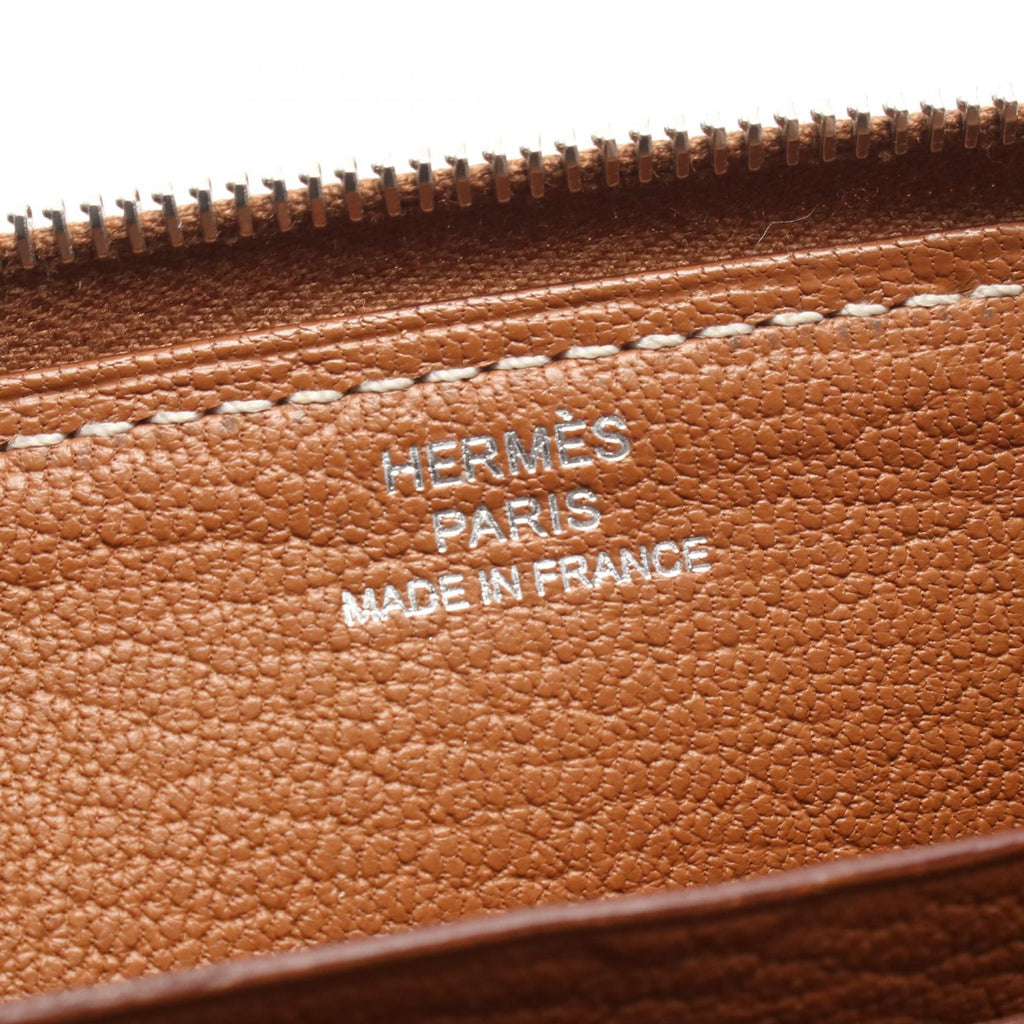 Hermès Azap Long · Embroidered Vaux Swift
