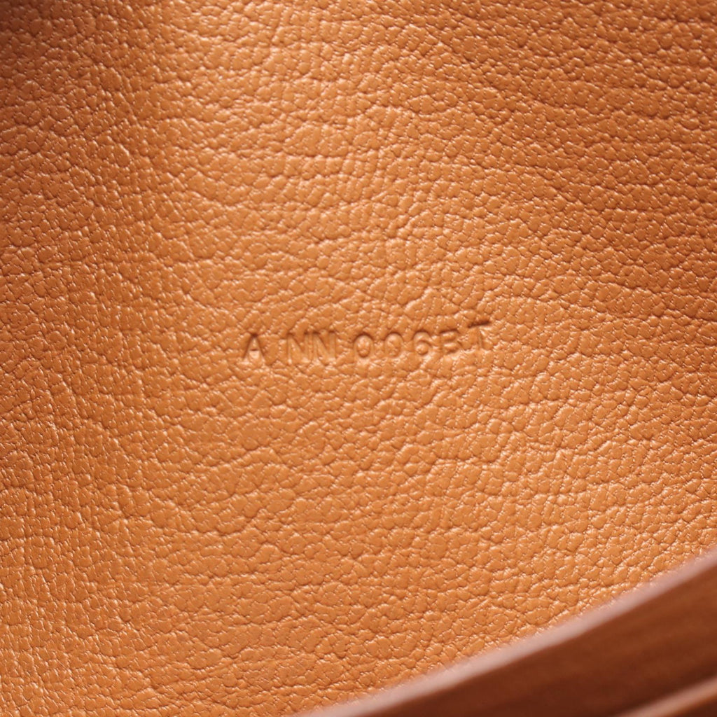 Hermès Azap Long · Embroidered Vaux Swift