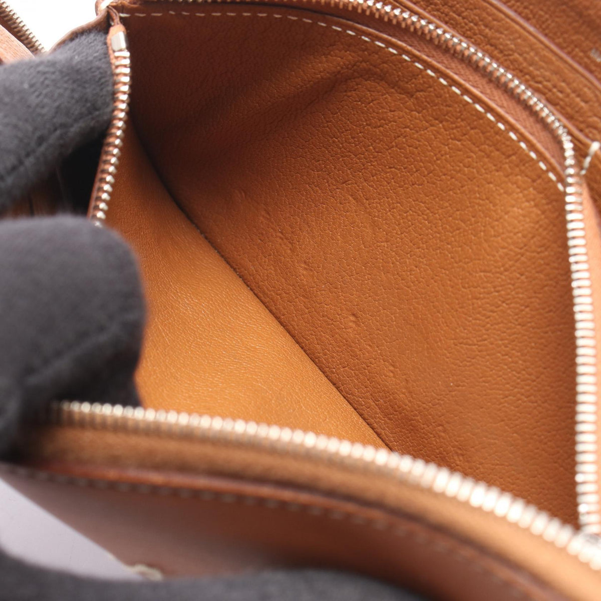 Hermès Azap Long · Embroidered Vaux Swift