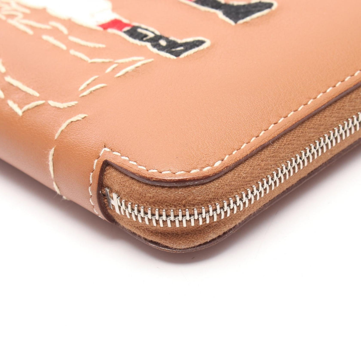Hermès Azap Long · Embroidered Vaux Swift