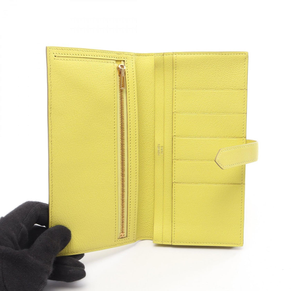 Hermès Bearn Soufflet · Chèvre Leather